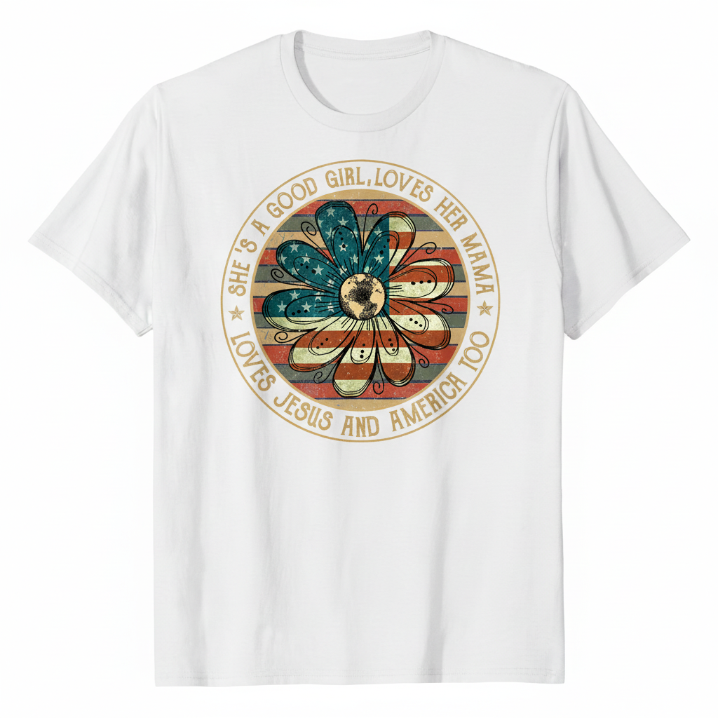 She Loves Jesus And America Too T-shirt